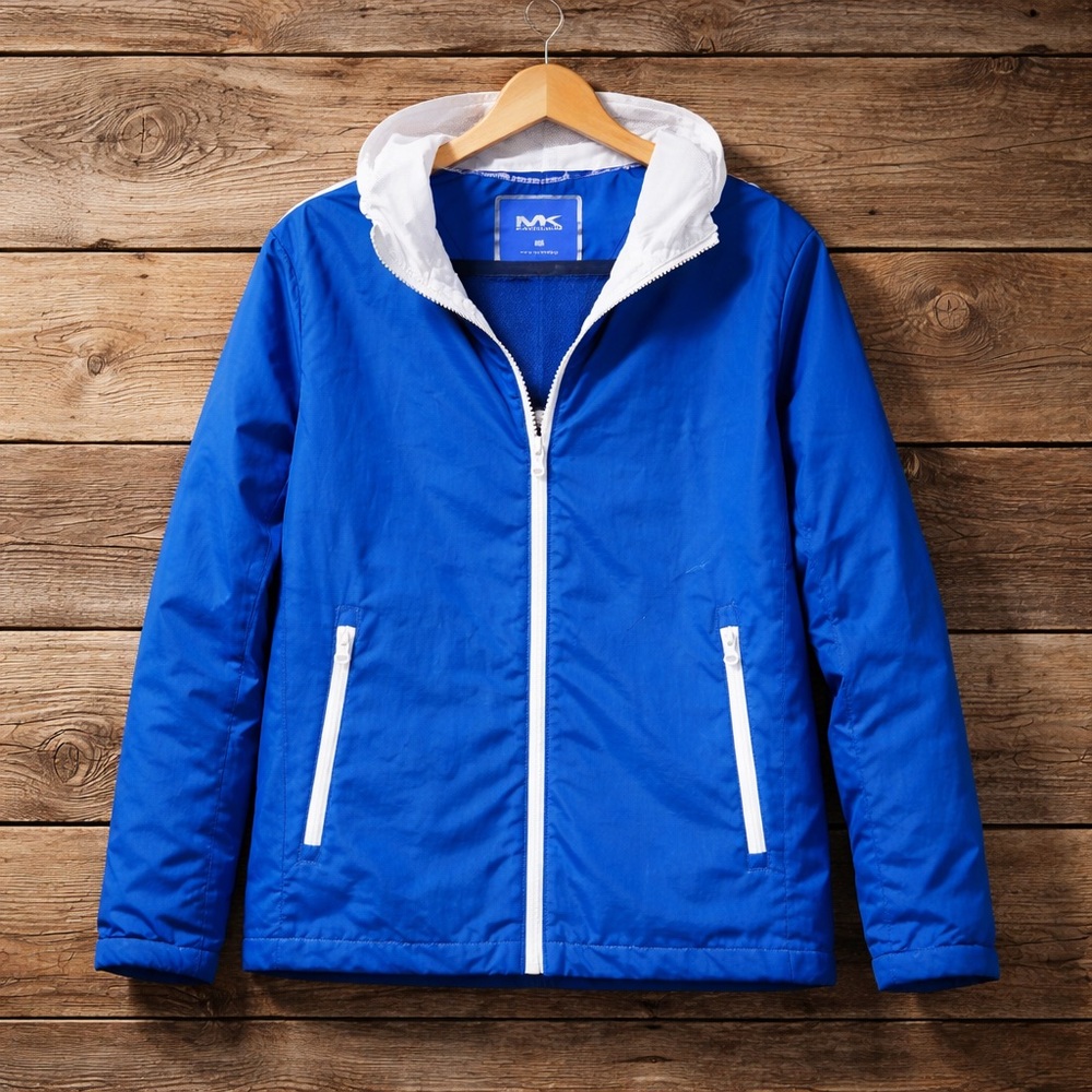 Michael Kors Size Medium Performance Polyester Windbreaker Zip Front Jacket